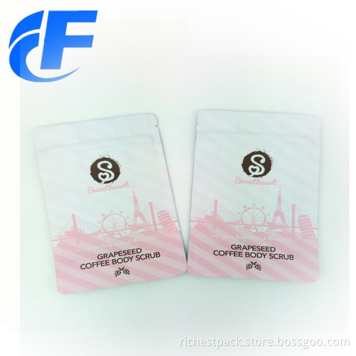 Mylar foil plastic food packaging zipper lock bag